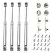 4st 60N Gasfjäder Hydraulisk Strut Möbeldämpare Dörrskåp för Garderober Bokhyllor Möbler (4, 60N), INHHUB