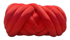 Big Twist Tube Garn Mysig Kristall Sammet Fläta Bomullstråd för DIY Handgjorda Projekt Röd Red