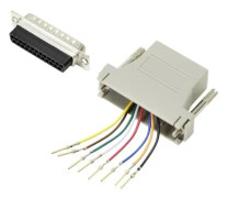 TRU COMPONENTS D-SUB-adapter D-SUB-kontakt 25-polig - RJ45-anslutning (1 st.)