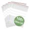 Återförslutningspåse med textetiketter (B x H) 100 x 120 mm transparent polyeten 100 st
