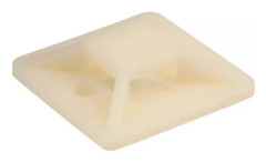 InLine - Monteringsbas för buntband - 30 x 30 mm - natur - 10 stycken (59965E)