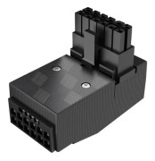 Akasa G-Nexus P16 12VHPWR 12+4 stifts högervinklig strömförsörjning för grafikkort i RTX40-serien 90-graders (RA) svart (AK-CBPW29-BK)