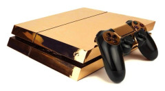 10188 PS4 Spelkonsolklistermärke - Guldplätering