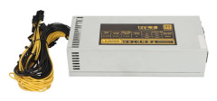 2000W Mining Power Supply Support 8 GPU-kort Enkelkanals 2U PSU PC Mining Power Supply 180‑264V