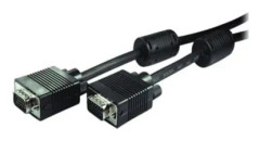 Shiverpeaks BASIC-S - VGA-kabel - HD-15 (M) till HD-15 (M) - 10,0 m - Tumskruvar - Svart (BS78056-10)