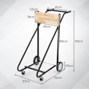 Motor Transportvagn, 110x57x104 cm, Svart , Star