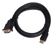 HDMI till DVI-kabel 1,8 m DVI 24+1, guldpläterad