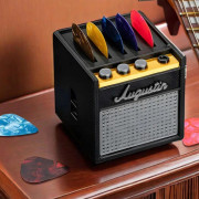 Gitarrplektrumhållare 3D-printad plektrumhållare Förstärkare Högtalare Gitarrplektrumhållare Box Organizer för Basgitarrer Ukulele