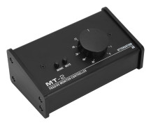 Passiv Monitor Controller XLR och 3,5 mm Gränssnitt Stor Volymratt Mute Kontroll Passiv Stereo