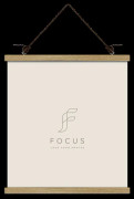 Focus Poster Hanger Magnetic Oak 71cm