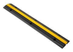 Kabelskyddsramp, 4-pack, 102x15,5x3 cm, svart/gul, gummi