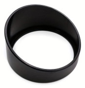 52 mm Mätare Solskyddskåpa Snygg Svart ABS Ljusskydd för Ökad Körkomfort & Precision svart
