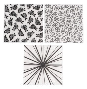 3 st Präglingsmappar Plast Dekorativa Mallar för DIY Scrapbooks Korttillverkning