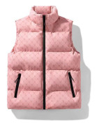 Väst Herr Höst- och Vinterväst Populär Herrkläder Trendigt Märke Varm Västjacka 5XL rosa