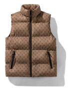 Väst Herr Höst- och Vinterväst Populär Herrkläder Trendigt Märke Varm Västjacka 5XL brun