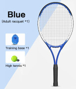 Tennistränare med studsboll och snöre Tennisträningsstudsare Utrustning Träningsredskap Badminton Solo blå