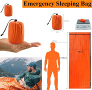 Bärbar nödsovsäck Vattentät Survival Camping Vandringsreseredskap 1pc