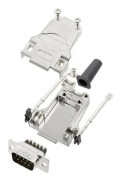 Amphenol L17DTZF09-LJS-RG+L717DE09PST D-SUB stiftlist set 180° Polantal: 9 Skruvar 1 st