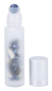 Professionell frostat eterisk olja rullflaska glas roll-on flaska för hälsovård 10 ml (blå åderkula)