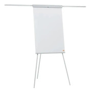 Nobo flipchart på stativ, magnetiskt whiteboard i lackerat stål Essentials, utdragbara armar
