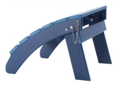 Ottoman-set, 47,5x48x35 cm, Blå, Fällbar HDPE