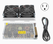 Thermoelectric Cooling System 2-Core Semiconductor Cooler Air Conditioner US Plug 110V