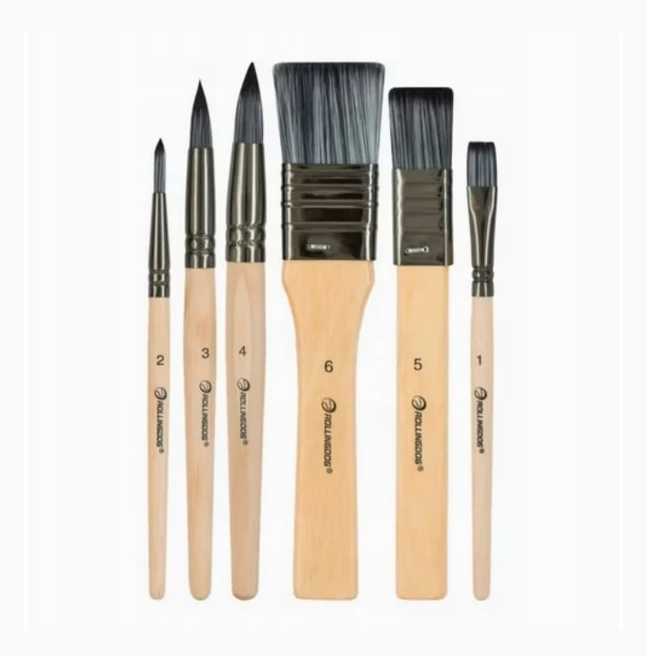 ROLLINGDOG ARTIST BRUSHES SET 6 delar.
