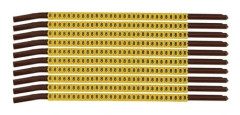 Brady SCNG-15-8, Svart, Gul, Nylon, 300 styck, 3,9 mm, 4,5 mm