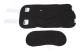 Reusable Castor Oil Pack Leakproof Adjustable Essential Oil Compression Wrap for Neck Waist Black