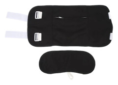 Reusable Castor Oil Pack Leakproof Adjustable Essential Oil Compression Wrap for Neck Waist Black