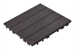 Trallplattor, 10-pack, 30x30x2 cm, mörkbrun, plast utomhusgolv
