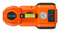 Elektrisk hydraulisk domkraft för bil 5 ton 155x450 mm med mutterdragare och kompressor