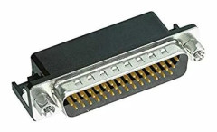 Harting 09 56 562 7813, D-Sub 78-pin, Svart, Rostfritt stål, Stål, Termoplastisk harts, Kopparlegering, 25 mO, 1000 V
