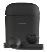 DENVER TWE-46 - True wireless-hörlurar med mikrofon - öronknopp - Bluetooth - svart