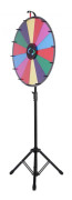 Prishjul, 61 cm diameter, 14 fält, justerbart stativ, torkbar yta, spel