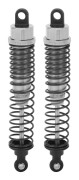 Justerbar 110mm Stötdämpare Helt i Metall Fjäder Dämpare Passar Traxxas Slash 2WD Silver