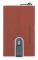 Piquadro Black Square korthållare i läder Square Sliding System brun unisex