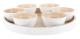 present time PT4193WH, Serveringsfat, Bambu, Vit, Rund, 32 cm, 60 mm