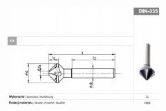 Fanar Fanar Fan POGLEBIACZ DIN 335-C 90"* 16,5 HSS