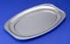 Serveringsbricka Plus Pack oval 548 x 359 x 22 mm aluminium Large förpackning 10 st livsmedelsgodkänd