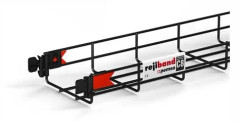 Csslr Plus gallerbricka, höjd 60 mm, bredd 150 mm, längd 3000 mm, tråd Ø4,0 mm svart BK8 zink, monteras utan beslag – (3 meter)