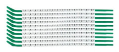 Brady SCN-09-T, Svart, Vit, Nylon, 300 styck, 2,5 mm, 3 mm