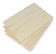 Björkplywood - 8mm - A5-format - 4st}