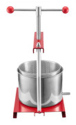 Frukt- och vinpress, 6L, 30x24,2x43,5 cm, röd, rostfritt stål