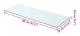 vidaXL Hyllplan glas genomskinlig 80x30 cm