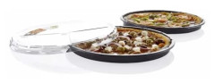Lock till plastbricka Færch P 78-50A rund Ø 330 höjd 23 vikt 301 PET transparent T/Pizza and Ta