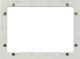 ALLNET Touch Display Tablet 10 tum zbh. ram för monteringsram, vit smal
