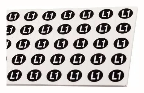 Ergom självhäftande märkning ZS D12 / L1 16 x 11,5 mm (L1E04ZP-02030400500)