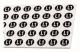 Ergom självhäftande märkning ZS D12 / L1 16 x 11,5 mm (L1E04ZP-02030400500)