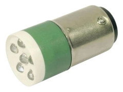 CML 18640351 LED-signallampa Grön BA15d 24 V/DC, 24 V/AC 3150 mcd